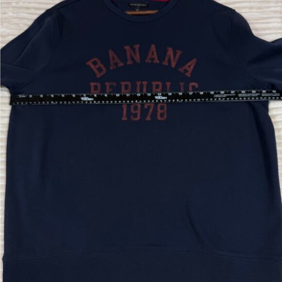 Banana Republic Men’s Sweater 1978 Crewneck Long Sleeve Blue XL - Picture 4 of 10